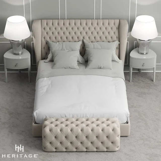 Heritage Collection Four Seasons Bed 3D Model