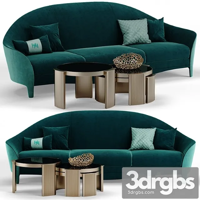 Heritage cortes sofa 2 3D Model Free