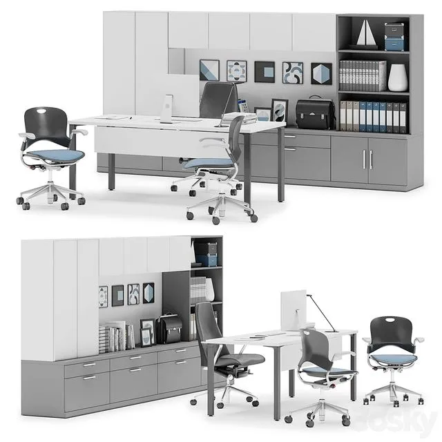 Herman Miller Canvas Private Office (v12) 3D Model