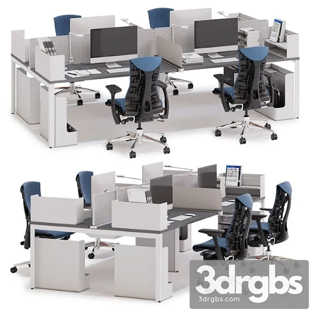 Herman Miller Layout Studio V1 3D Model Free