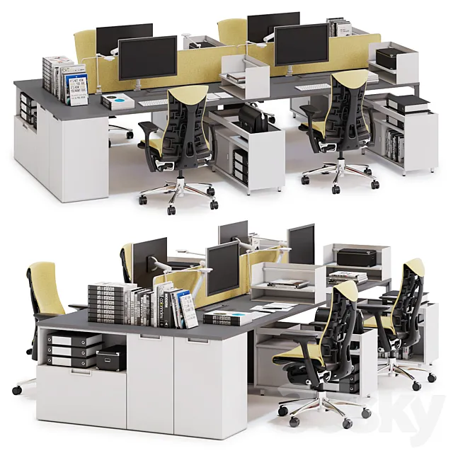 Herman Miller Layout Studio (v2) 3DModel