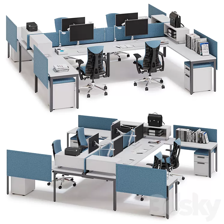 Herman Miller Layout Studio (v8) 3D Model