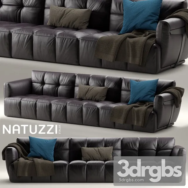 Herman Natuzzi Italia Sofa 01 3D Model Free