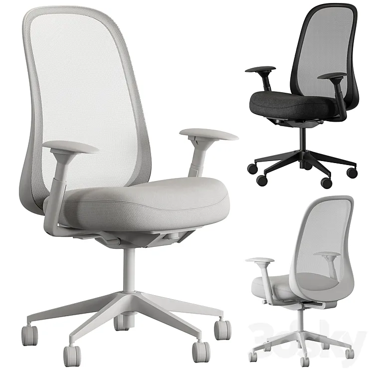 HermanMiller Lino - Office Chair Set 27 3D Model Free