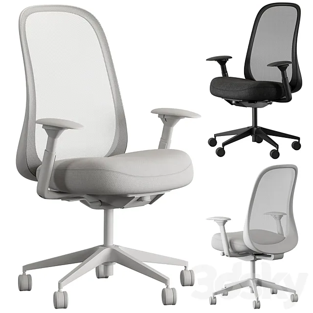 HermanMiller Lino - Office Chair Set 27 3D Model