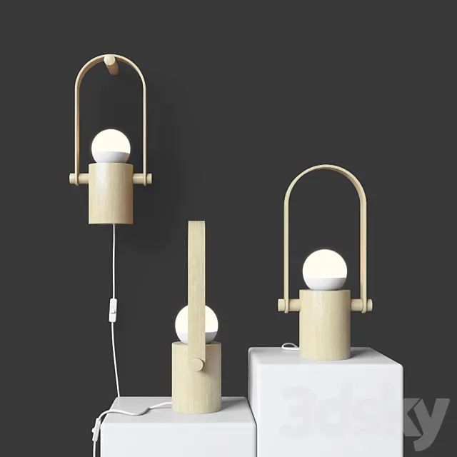 Hermit Lamp by Noemi Saga 3DModel