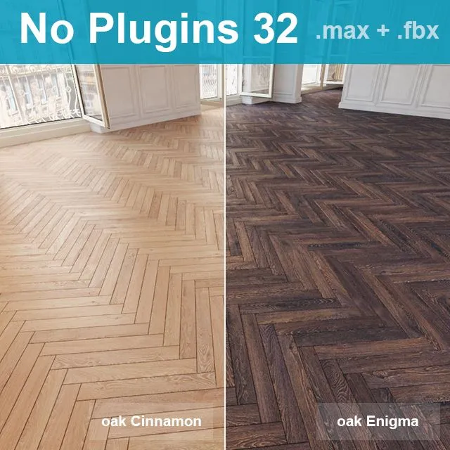 Herringbone parquet 32 3D Model