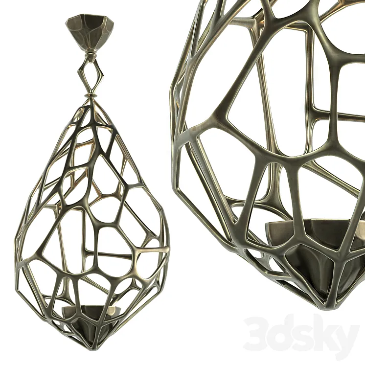 Herve van der Straeten Luster a Facettes 3D Model Free