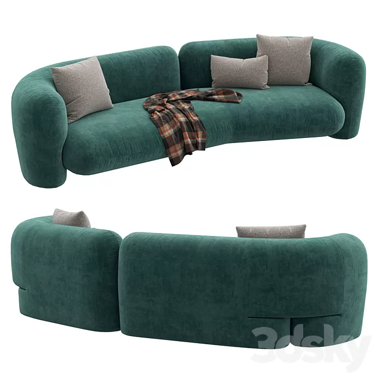 Hessentia Cornelio Cappellini Gio sofa 3D Model Free