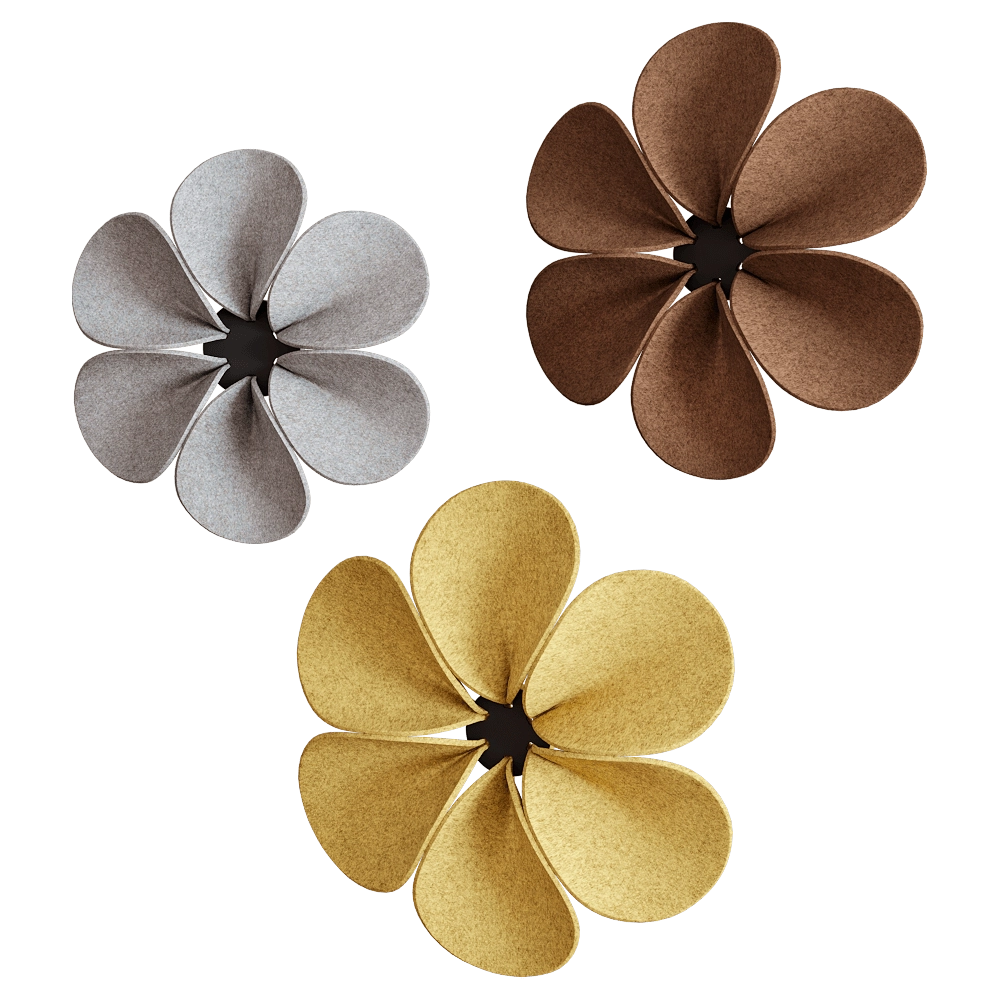 HEY-SIGN - Wall element Silent Flower 3D Model