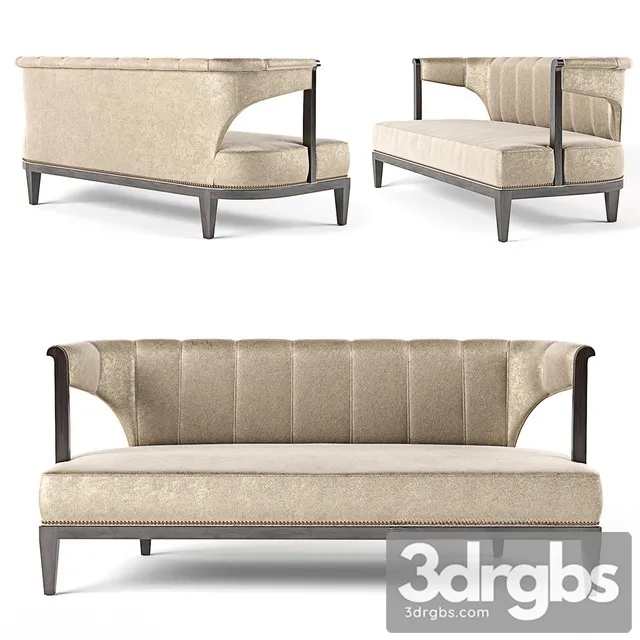 Hickory Sofa Byron Settee 3D Model Free