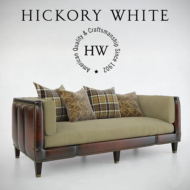 Hickory White Sullivan Sofa 3D Model