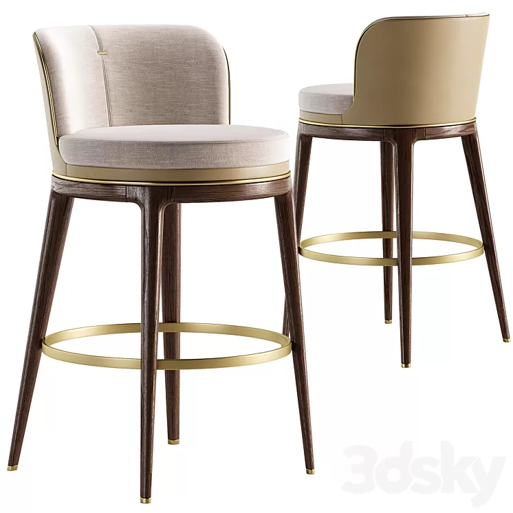 Hicks Bar Chair 3D Model Free