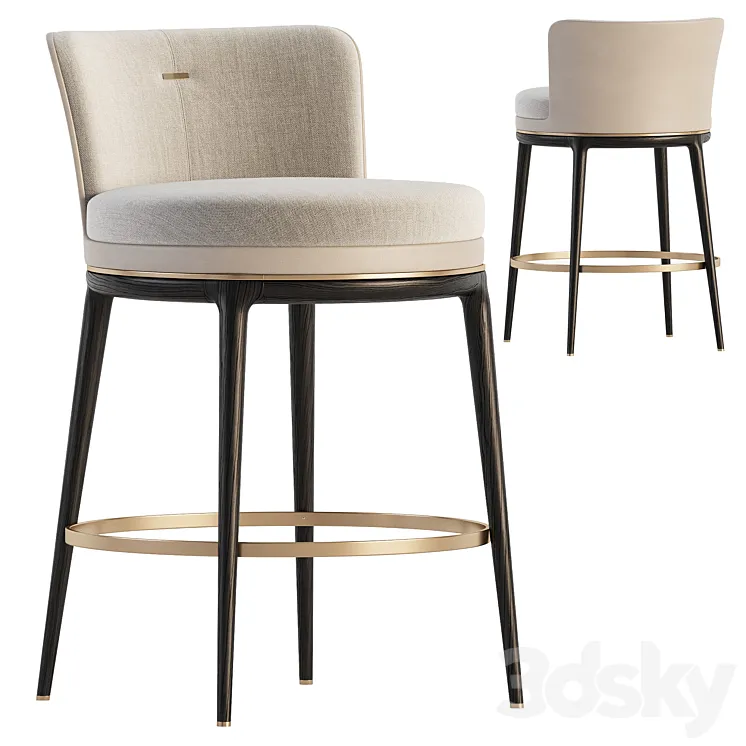 Hicks bar stool by ASTER 3D Model Free