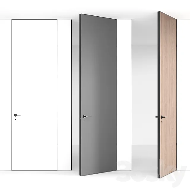 Hidden doors up to the ceiling 3D Model