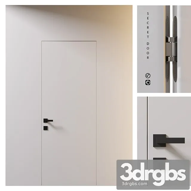 Hidden Mounting Door Door Secret 3D Model Free