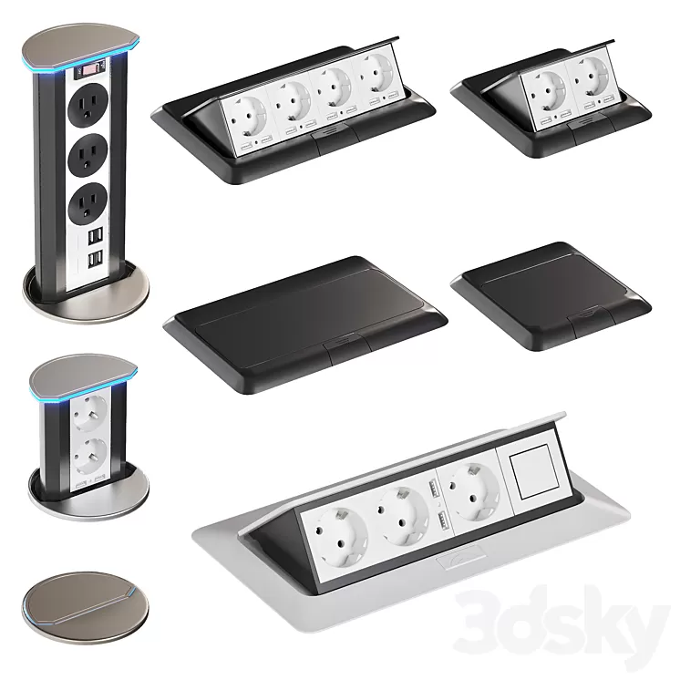 Hiden socket 3D Model