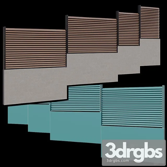 High Fence 3D Model Download