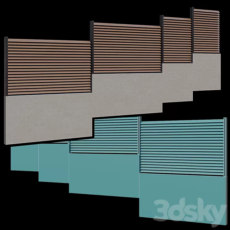 High fence 3D Model