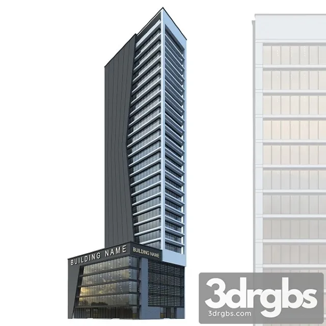 High Rise Office Building No 2 3D Model Free