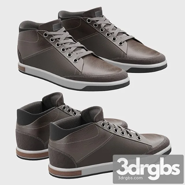 High-top sneakers 3D Model Free
