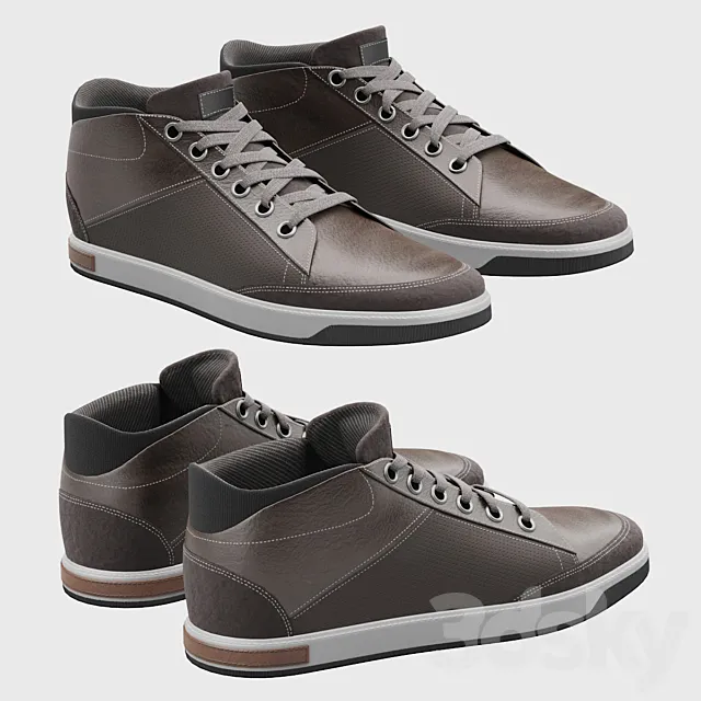 High-Top Sneakers 3DModel