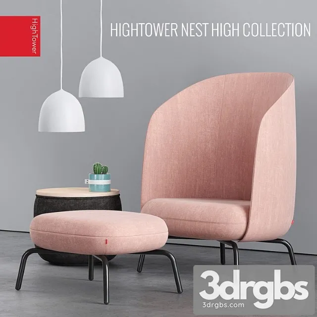Hightower easy nest chair 3D Model Free