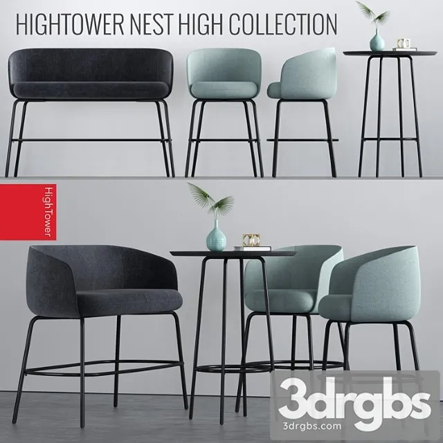 Hightower high nest set 2 3D Model Free