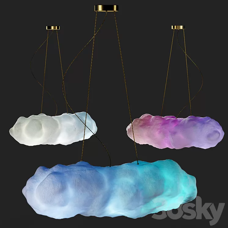 Сhildren’s lamp cloud 3D Model Free
