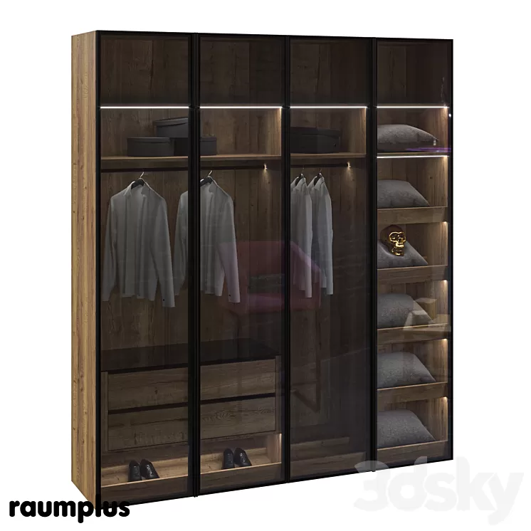 Hinged cabinet with RPE raumplus system 3D Model