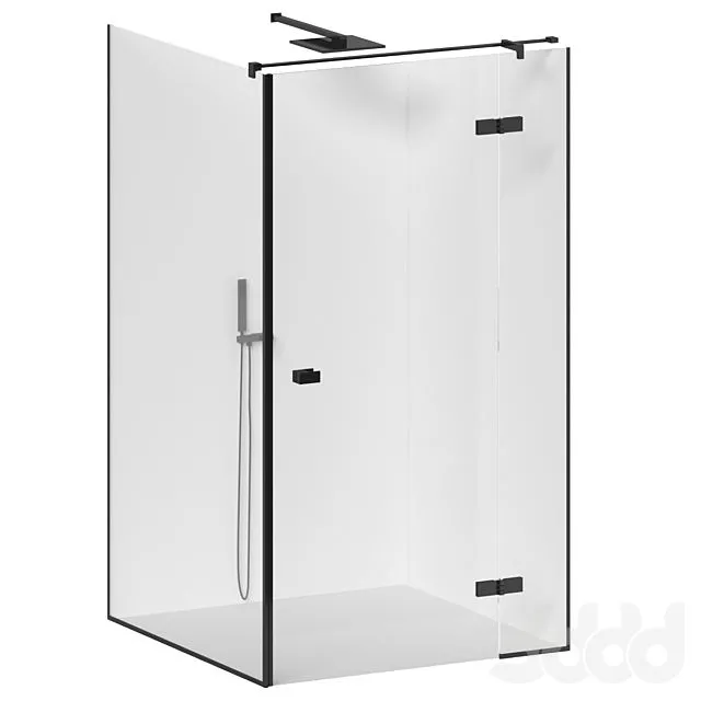 Hinged Shower Cabins A04 by PCA 3D Model