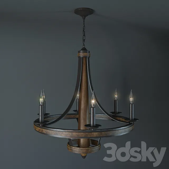 Hinkley Lighting BASTILLE FR41246VBZ 3D Model