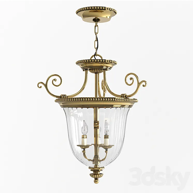 Hinkley Pendant lamp HK-CAMBRIDGE-PS 3D Model Free