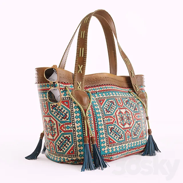 Hippie Bag 3D Model