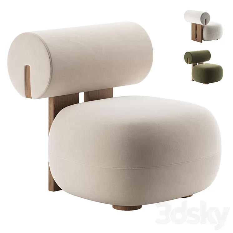 HIPPO | Lounge Chair by Norr11 3D Model Free