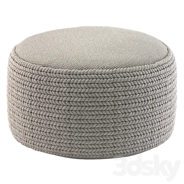 Hira Ottoman 3D Model