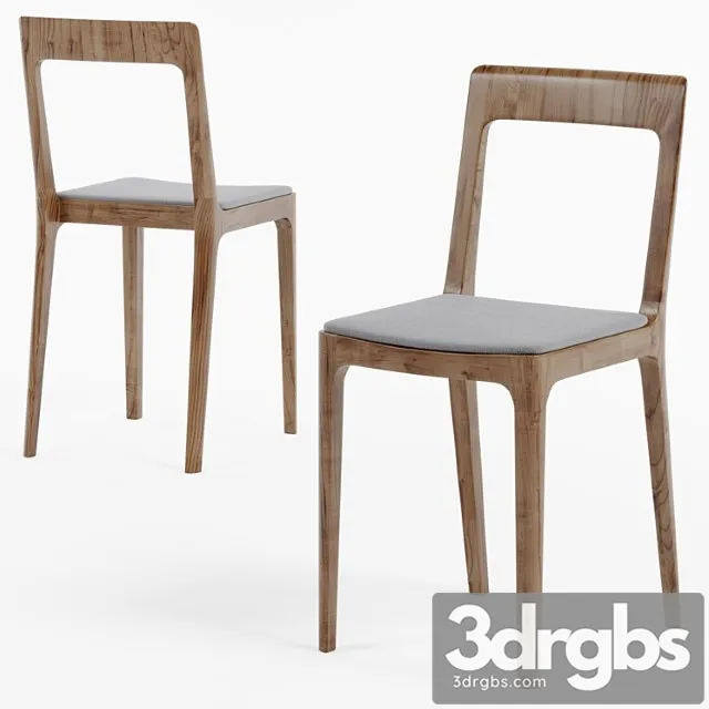 Hiroshima maruni side chair 2 3D Model Free