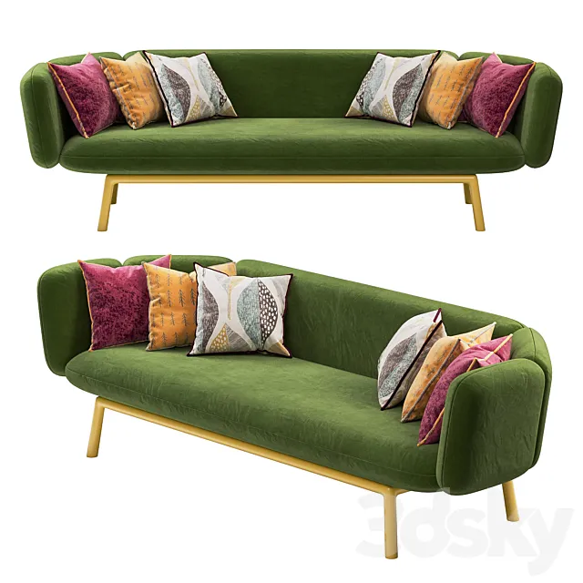 Hive Modern – 2.5 Sofa by Jules Wagemans 3D Model