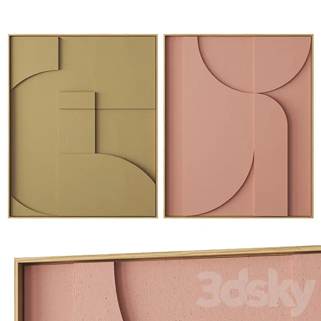 HKliving relief artworks 3D Model