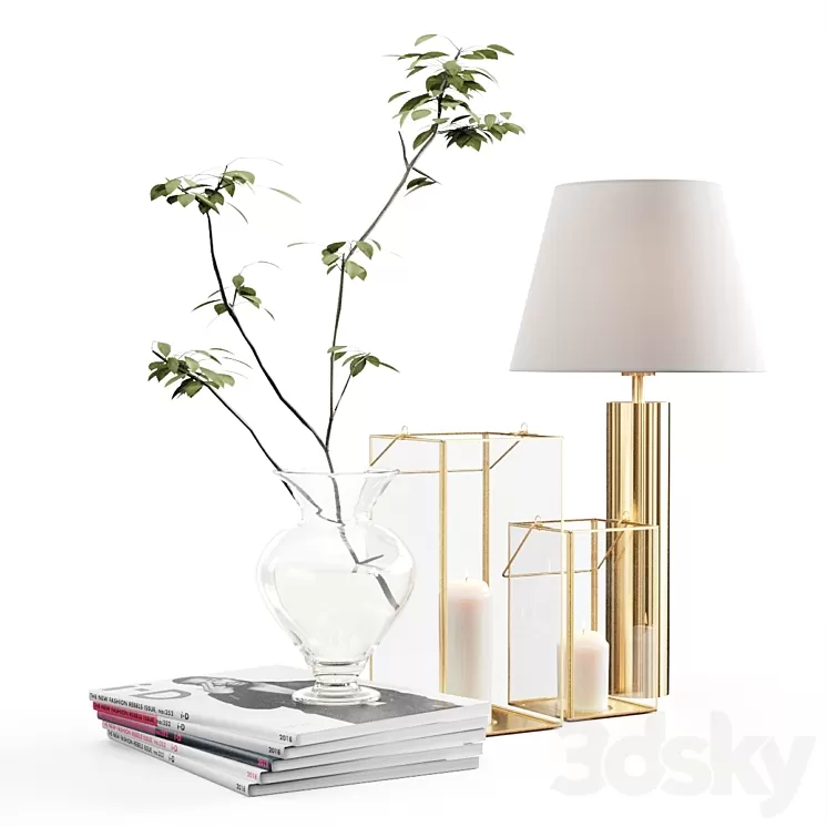 H&M Home Living Room Set 3D Model