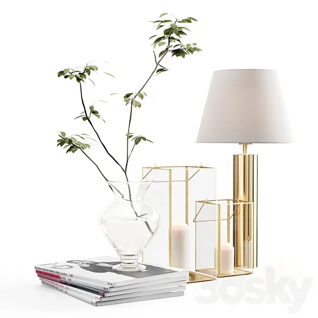 H&M Home Living Room Set 3DModel