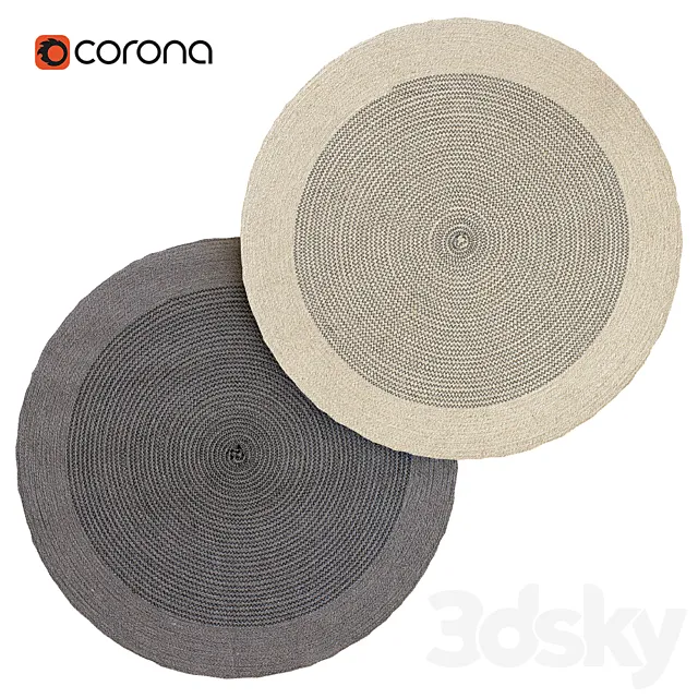 H&M Jute Rugs 3D Model