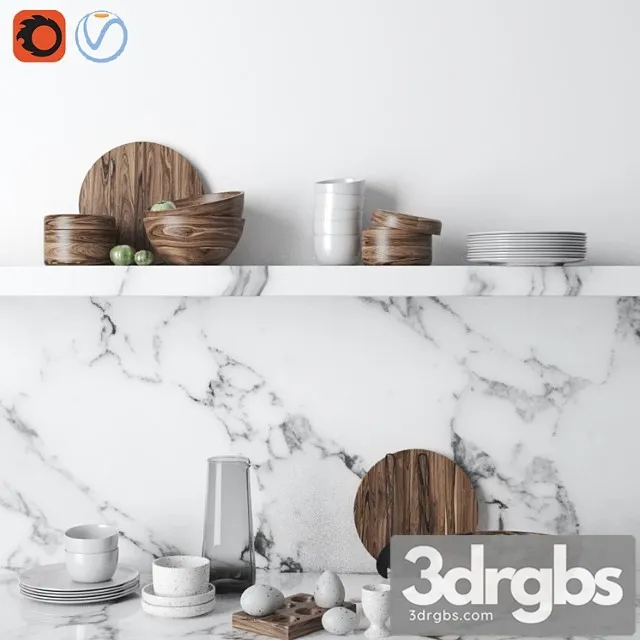 Hm Kitchen Set 1 3D Model Free