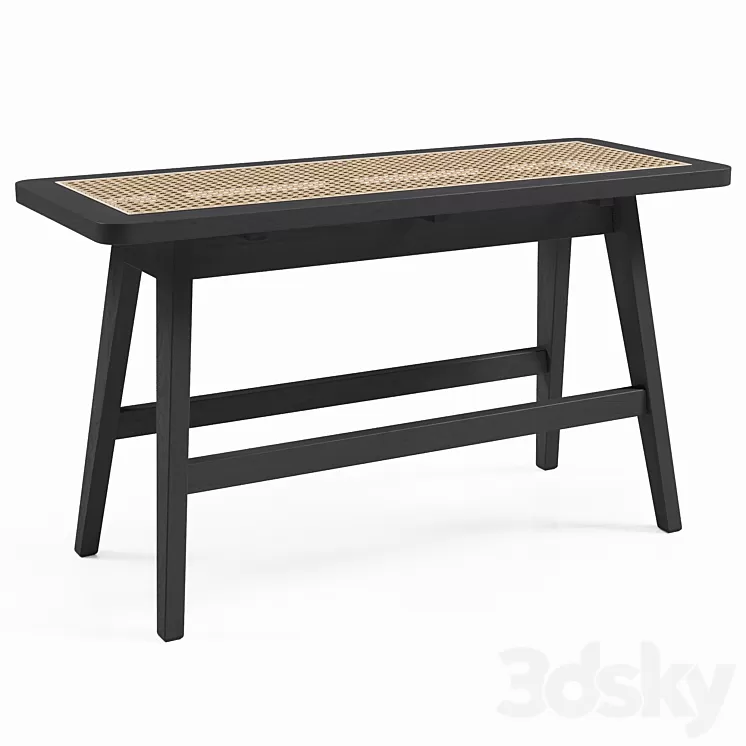 H&M Rattan bench 3D Model