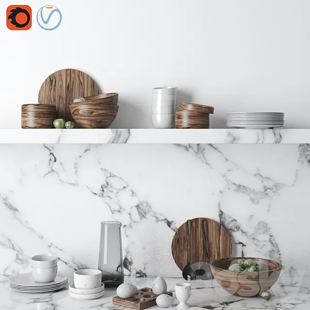 HM_Kitchen_Set_1 3D Model