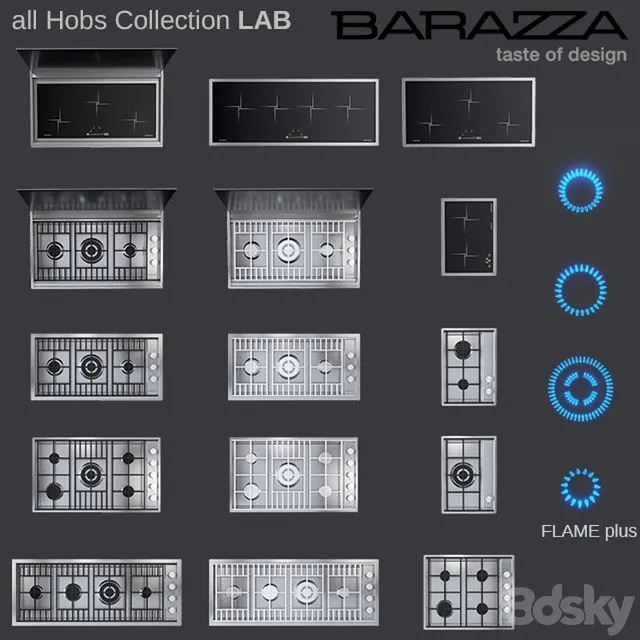 hob by Barazza - full LAB Collection 3D Model