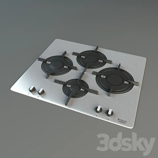 HOB HOTPOINT-ARISTON 7HPK 644 D GH X _ HA 3DModel