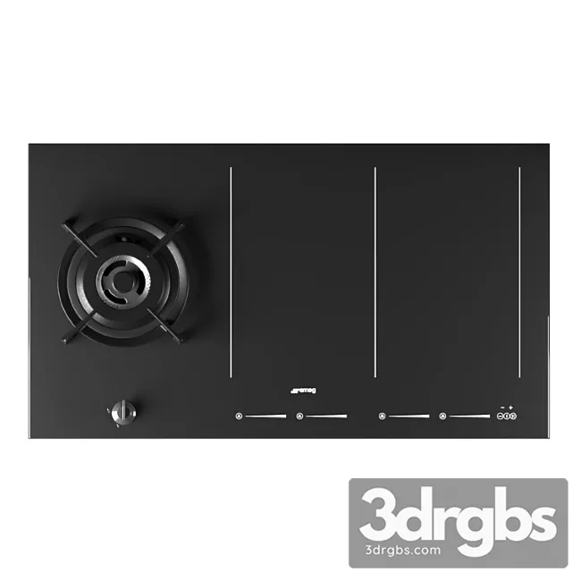 Hob smeg 2 3D Model Free