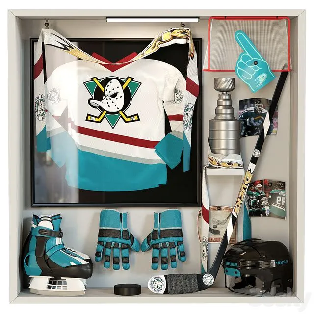 Hockey Set 3D Model