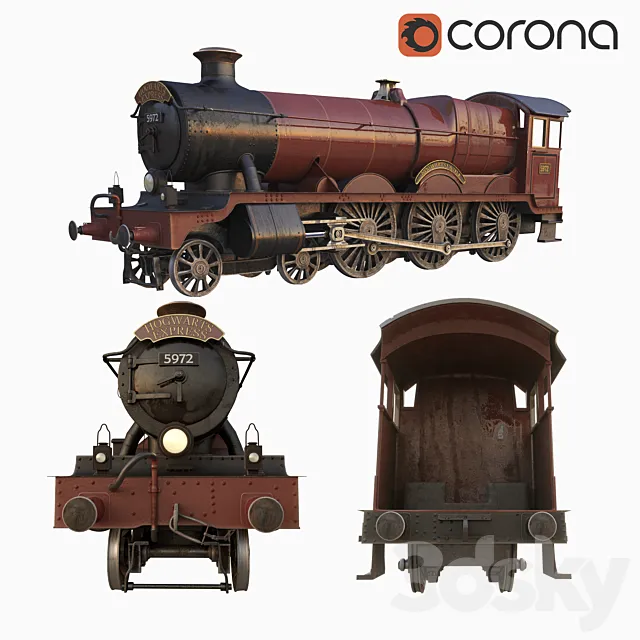 Hogwarts express 3D Model